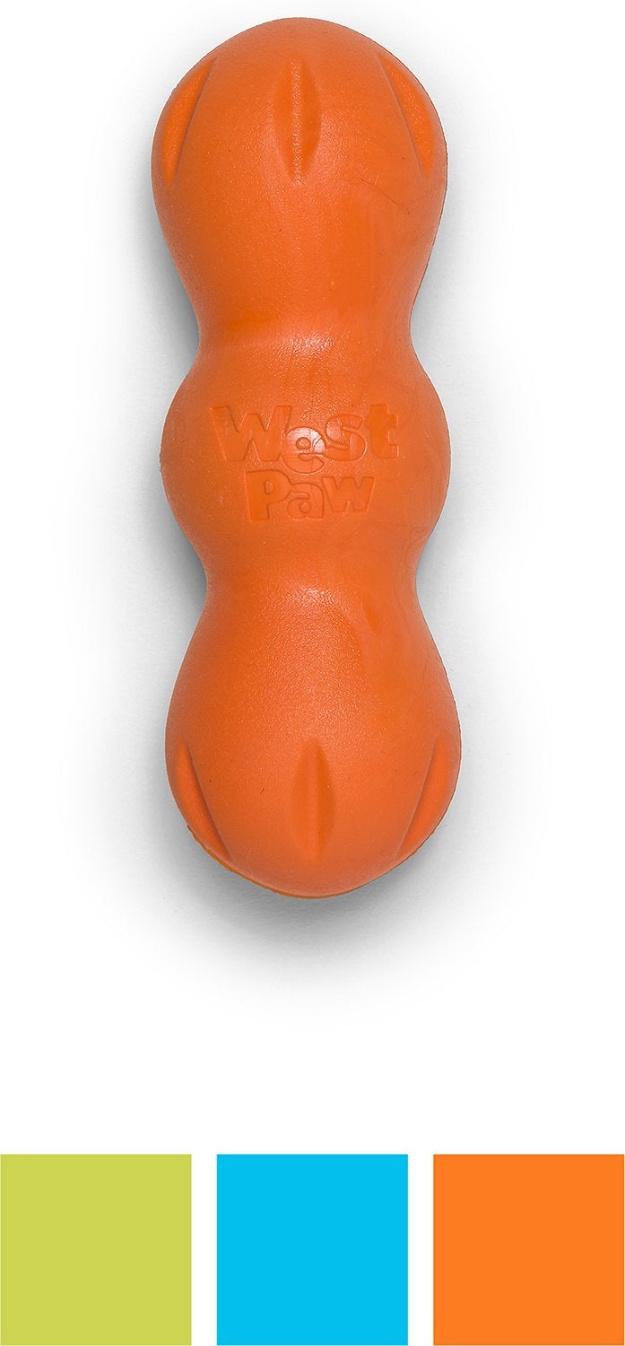 West Paw Dog Toy: Rumpus Tangerine / Medium